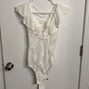 White Lace Bodysuit
